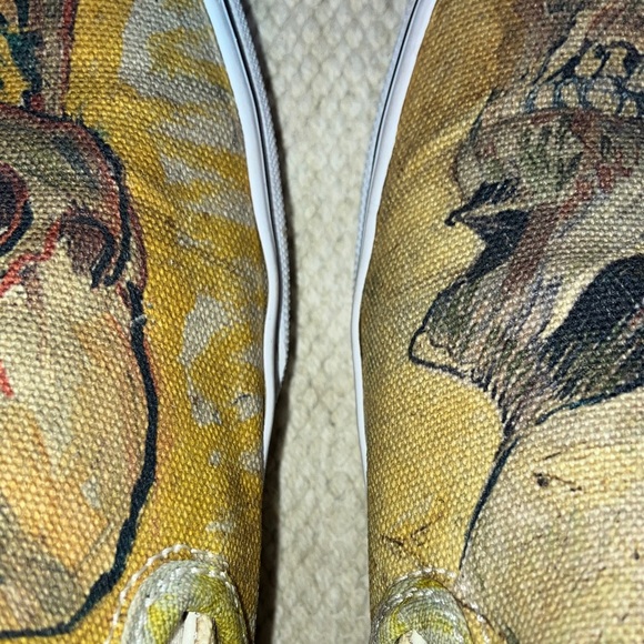 Van Gogh Museum Vans Slip-On canvas Sneakers Skull Art size 7 men’s 8.5 women’s - Picture 16 of 16